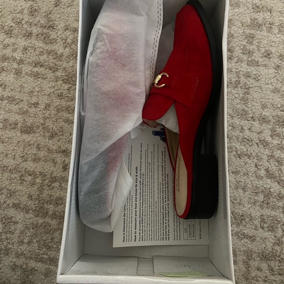 Red suede mules - Picture 3 of 5